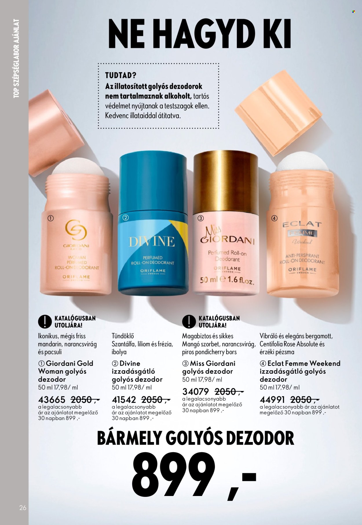 Oriflame akciós újságok - 2025.09.07 - 2025.09.30. Oldal 26