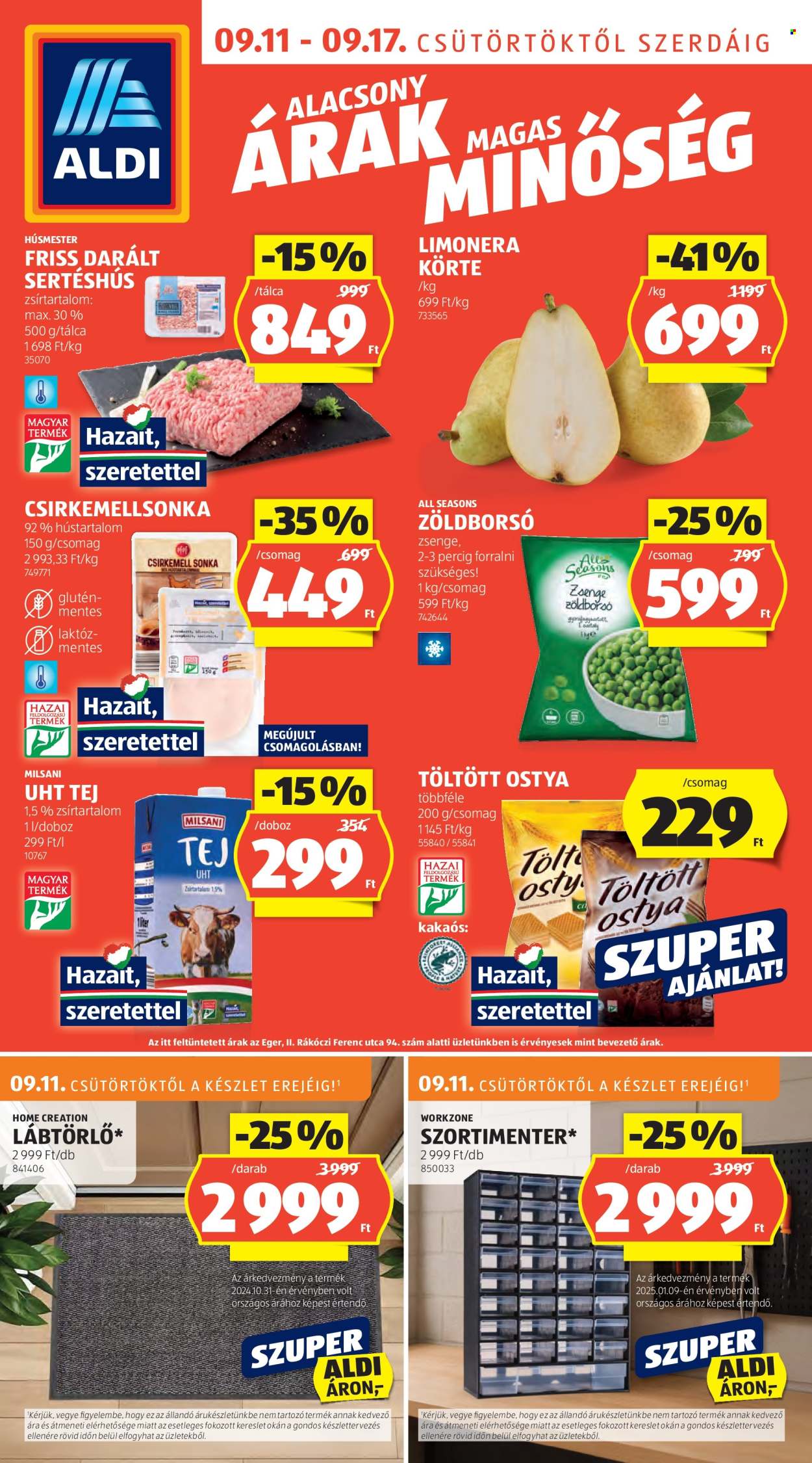Aldi akciós újságok - 2025.09.11 - 2025.09.17. Oldal 1