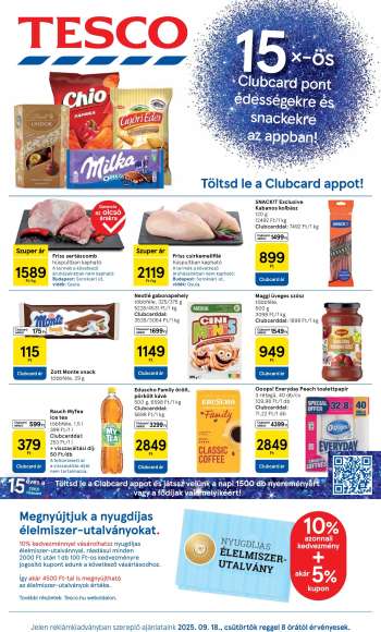 Újság TESCO - 2025.09.18 - 2025.09.24.