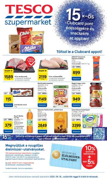 Újság TESCO - 2025.09.18 - 2025.09.24.