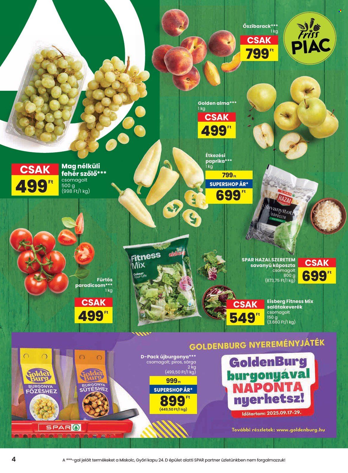 SPAR akciós újságok - 2025.09.18 - 2025.09.24. Oldal 4