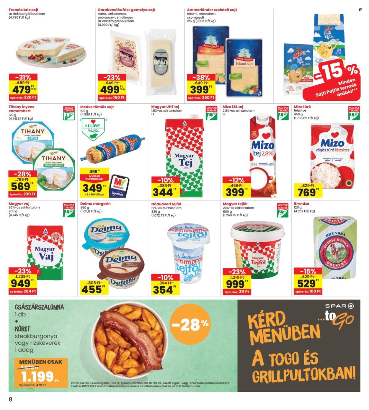 INTERSPAR akciós újságok - 2025.09.18 - 2025.09.24. Oldal 8