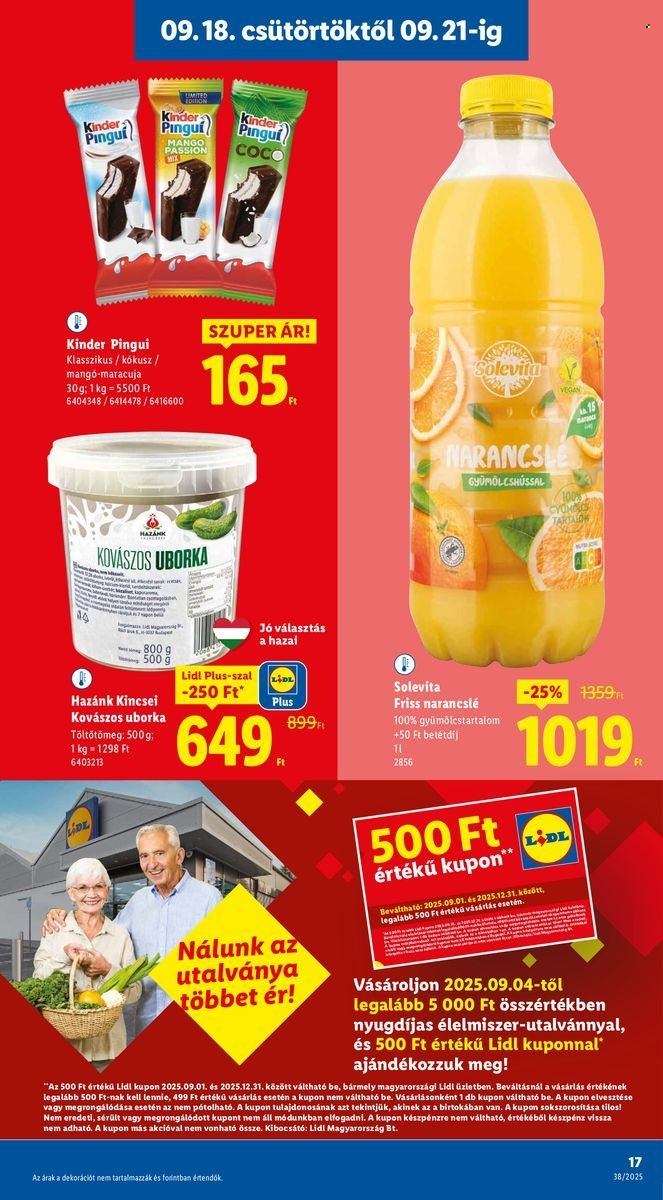 Lidl akciós újságok - 2025.09.18 - 2025.09.24. Oldal 17