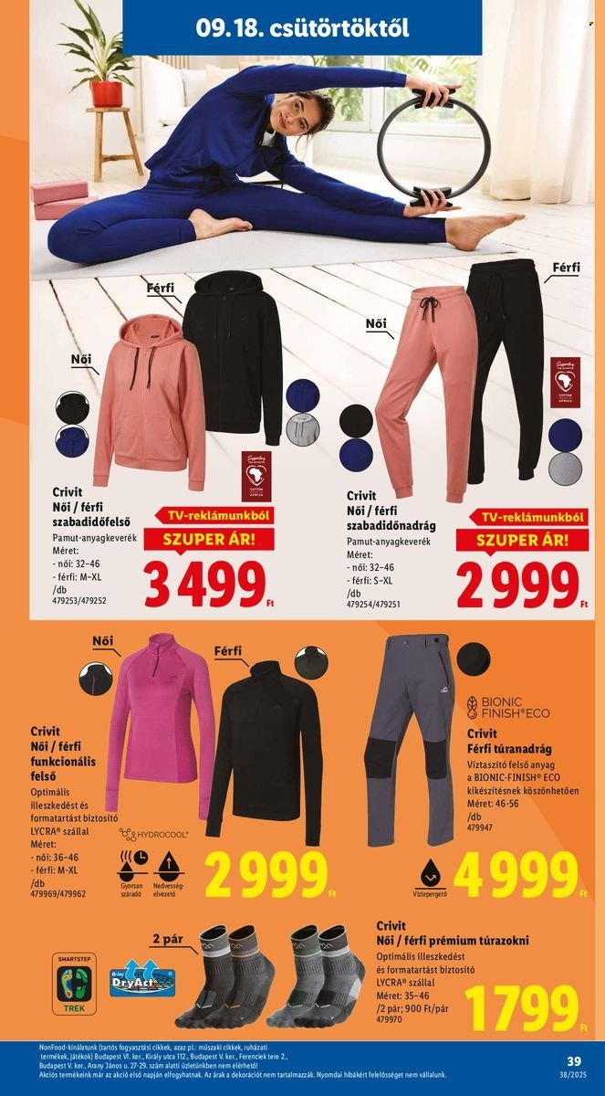 Lidl akciós újságok - 2025.09.18 - 2025.09.24. Oldal 39