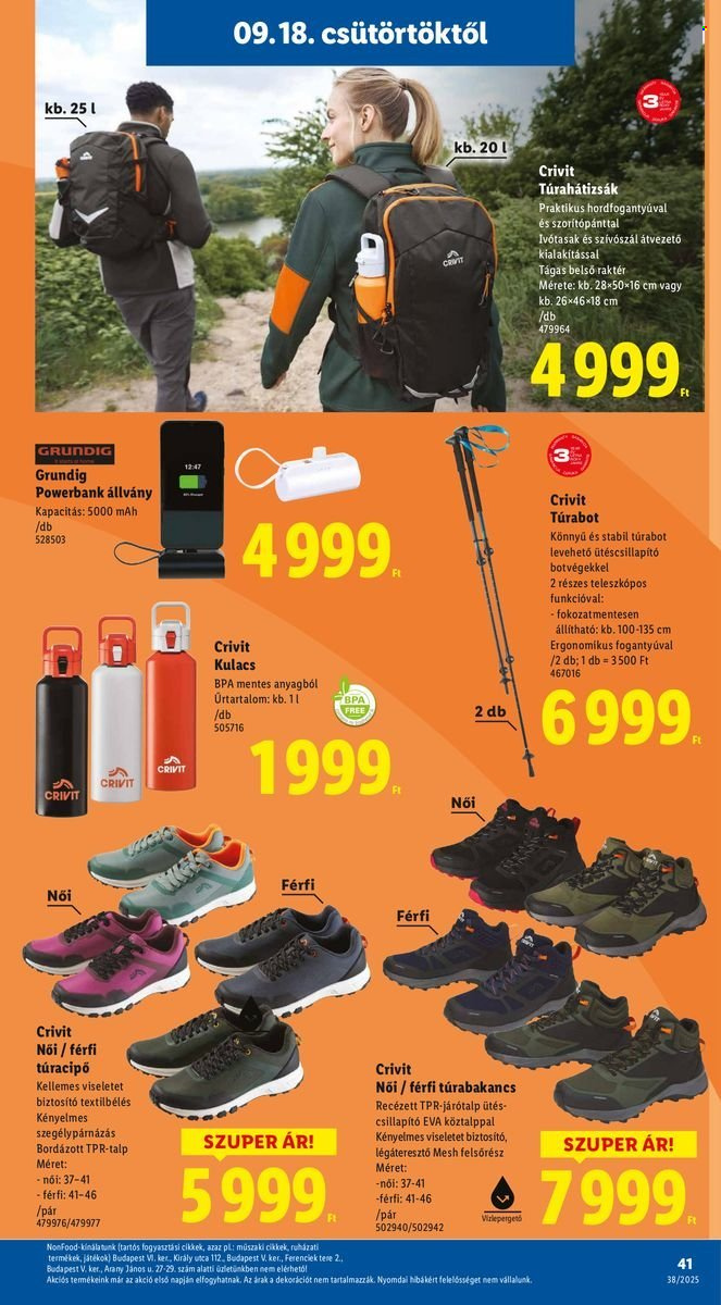Lidl akciós újságok - 2025.09.18 - 2025.09.24. Oldal 41