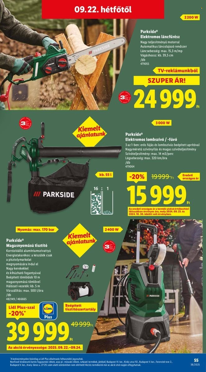 Lidl akciós újságok - 2025.09.18 - 2025.09.24. Oldal 55