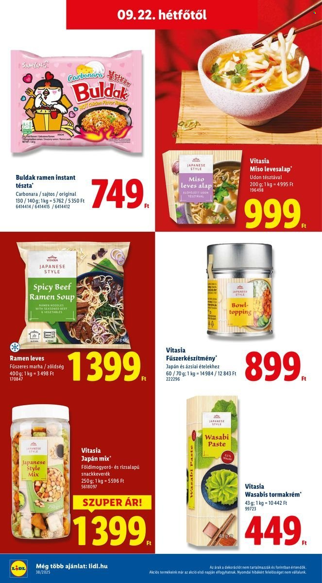 Lidl akciós újságok - 2025.09.18 - 2025.09.24. Oldal 70