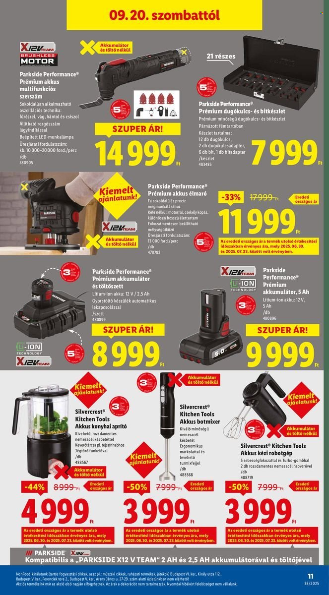 Lidl akciós újságok - 2025.09.18 - 2025.09.24. Oldal 11