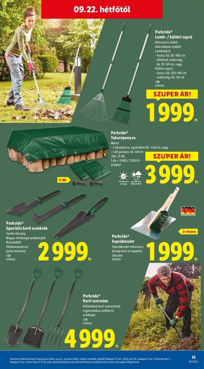 Lidl akciós újságok - 2025.09.18 - 2025.09.24. Oldal 15