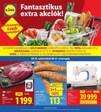 Újság Lidl - 2025.09.18 - 2025.09.21.