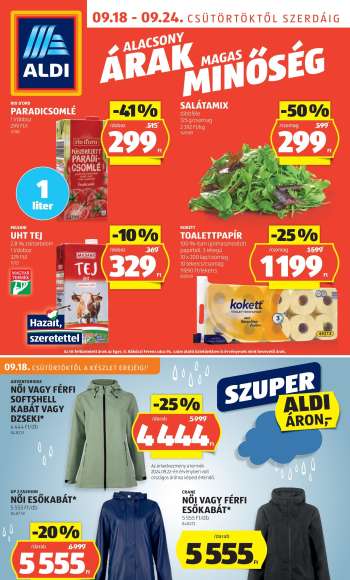Újság Aldi - 2025.09.18 - 2025.09.24.