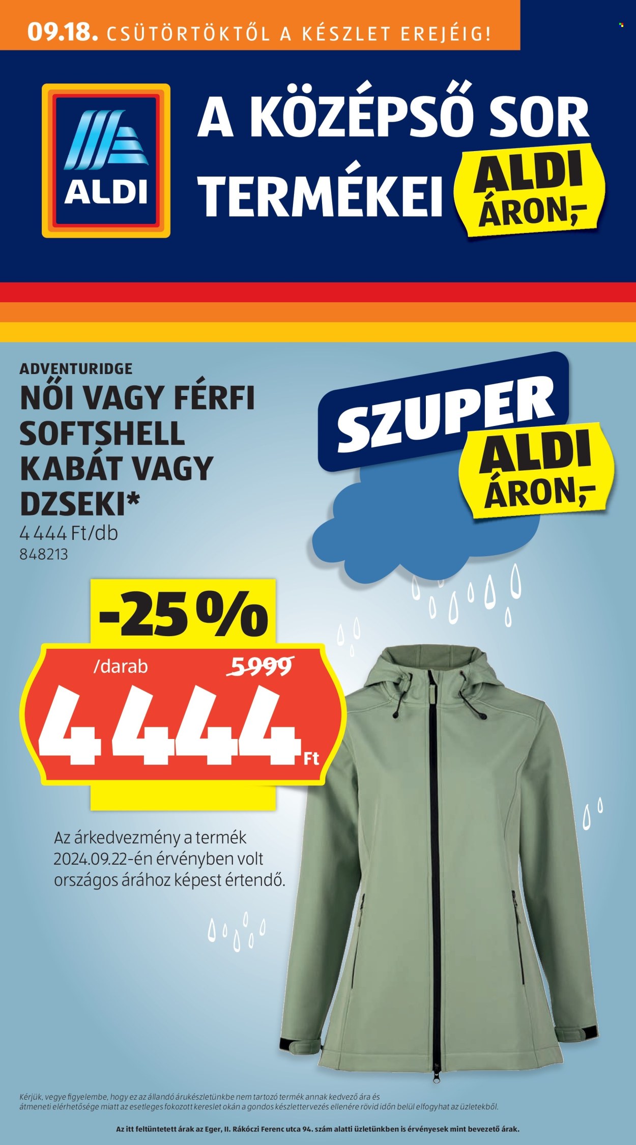 Aldi akciós újságok - 2025.09.18 - 2025.09.24. Oldal 1