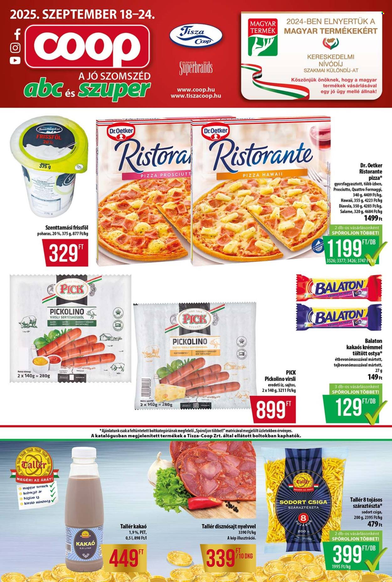 Coop akciós újságok - 2025.09.18 - 2025.09.24. Oldal 1