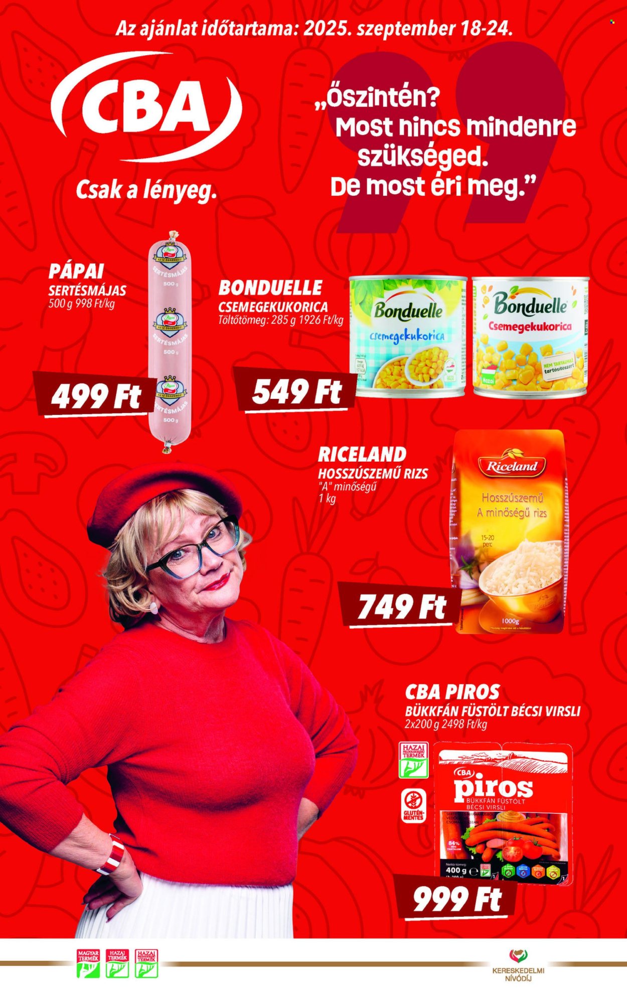CBA akciós újságok - 2025.09.18 - 2025.09.24. Oldal 1