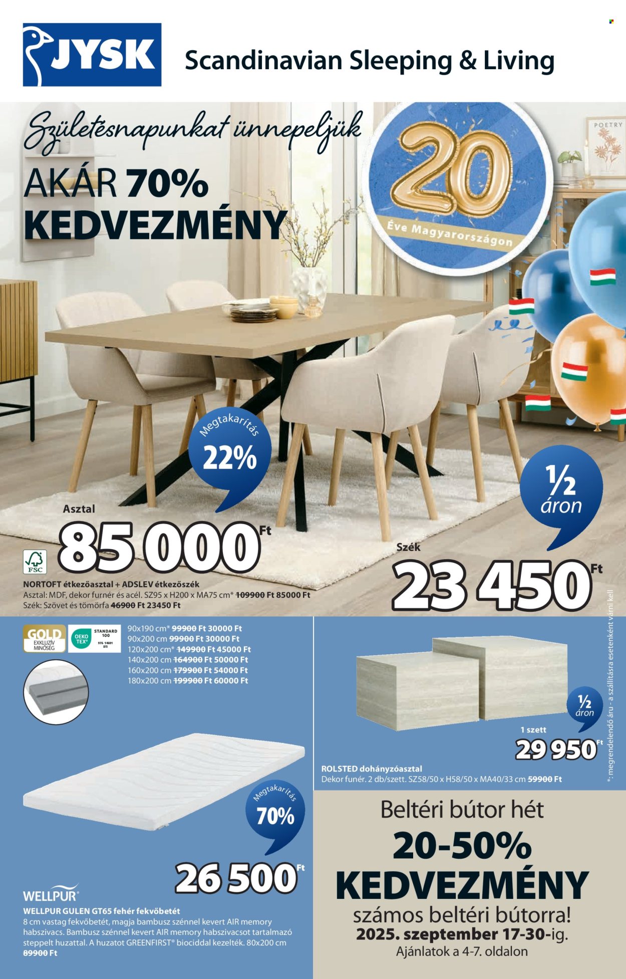 JYSK akciós újságok - 2025.09.17 - 2025.10.14. Oldal 2