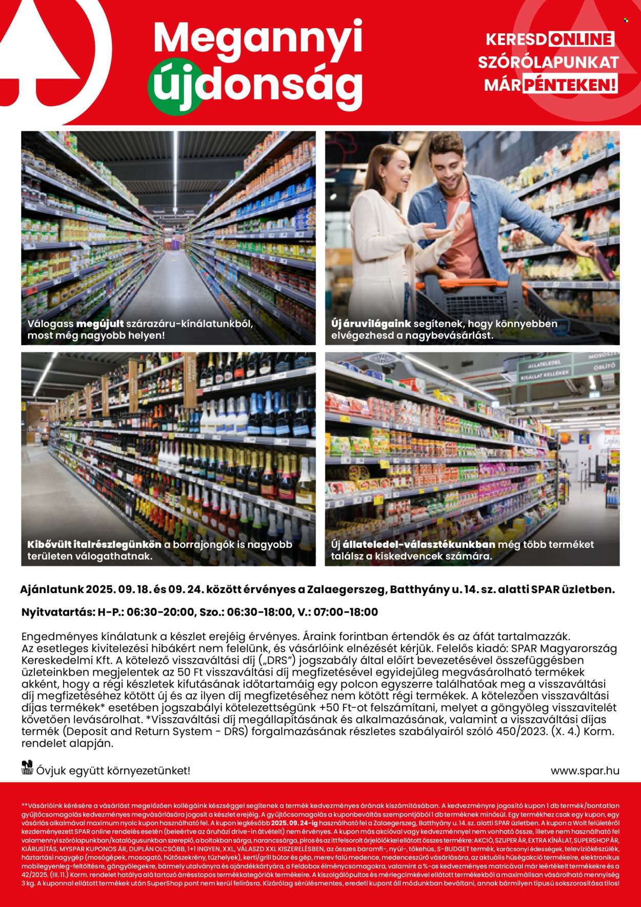 SPAR Szupermarket akciós újságok - 2025.09.18 - 2025.09.24. Oldal 2