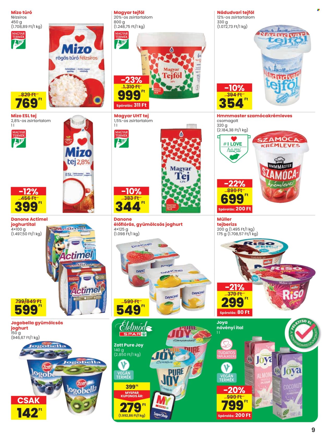 SPAR Szupermarket akciós újságok - 2025.09.18 - 2025.09.24. Oldal 9