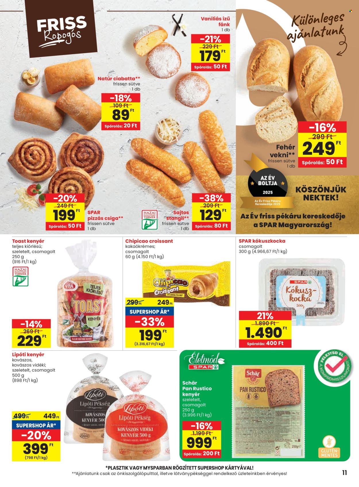 SPAR Szupermarket akciós újságok - 2025.09.18 - 2025.09.24. Oldal 11