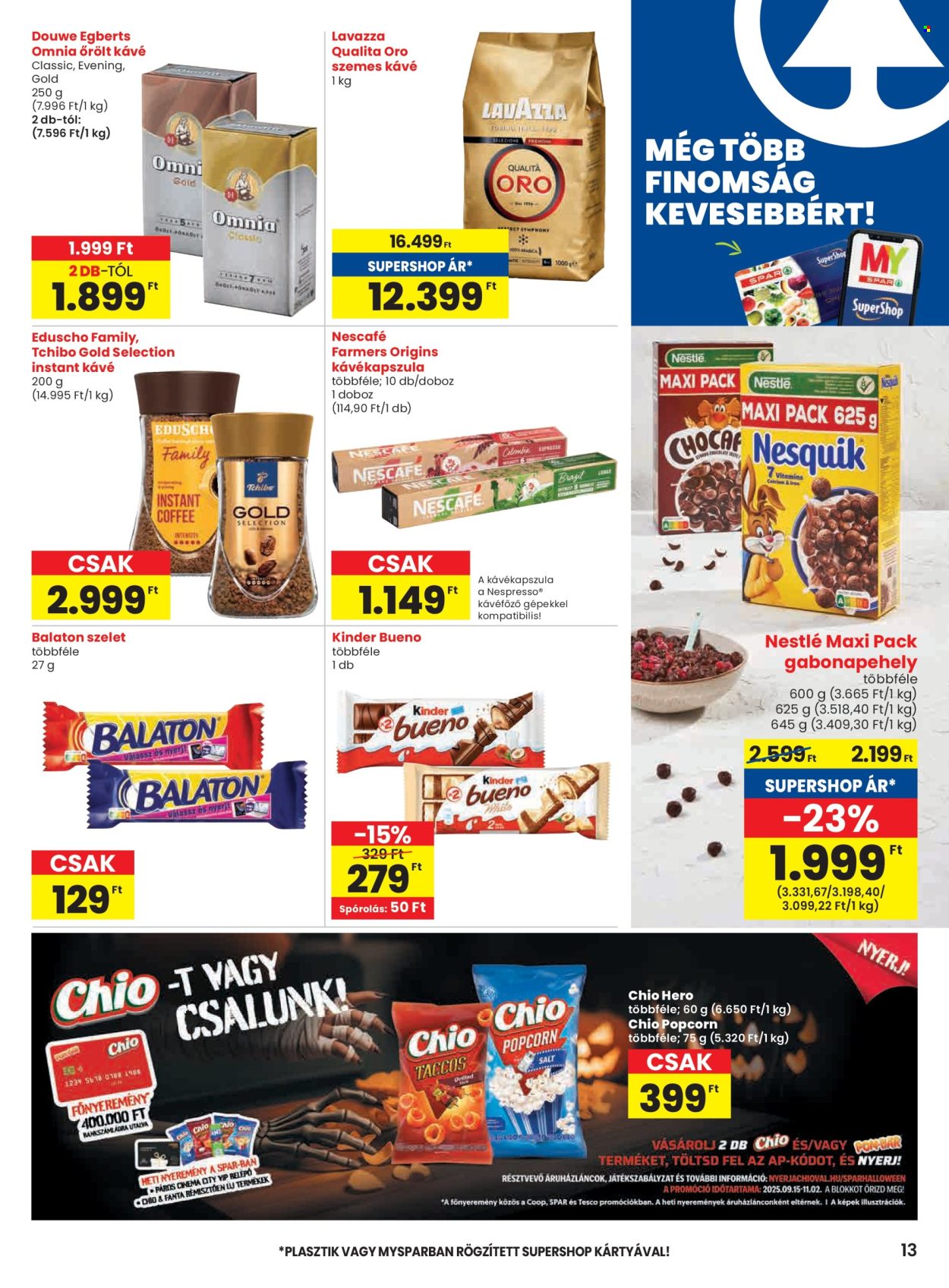 SPAR Szupermarket akciós újságok - 2025.09.18 - 2025.09.24. Oldal 13
