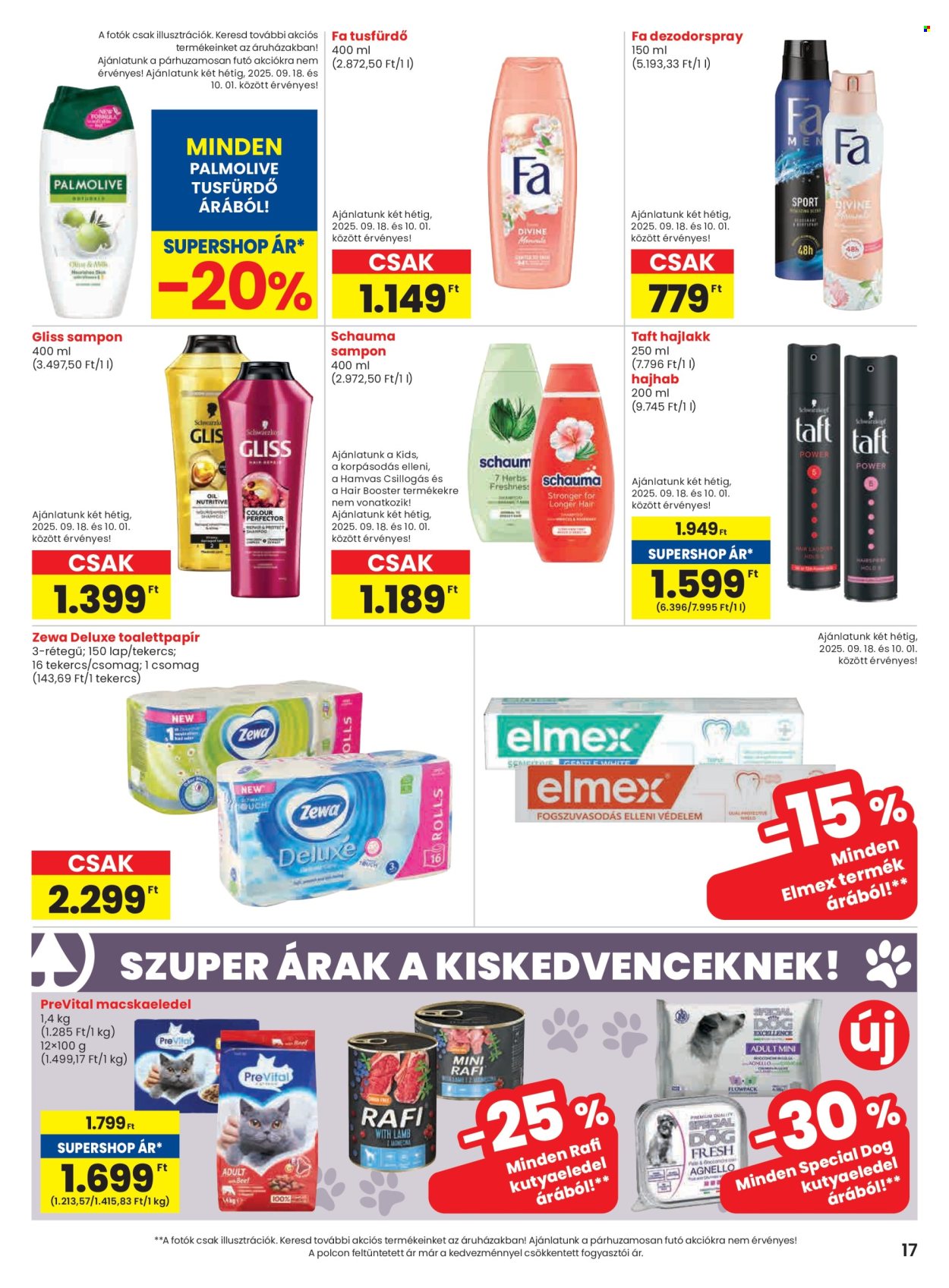 SPAR Szupermarket akciós újságok - 2025.09.18 - 2025.09.24. Oldal 17