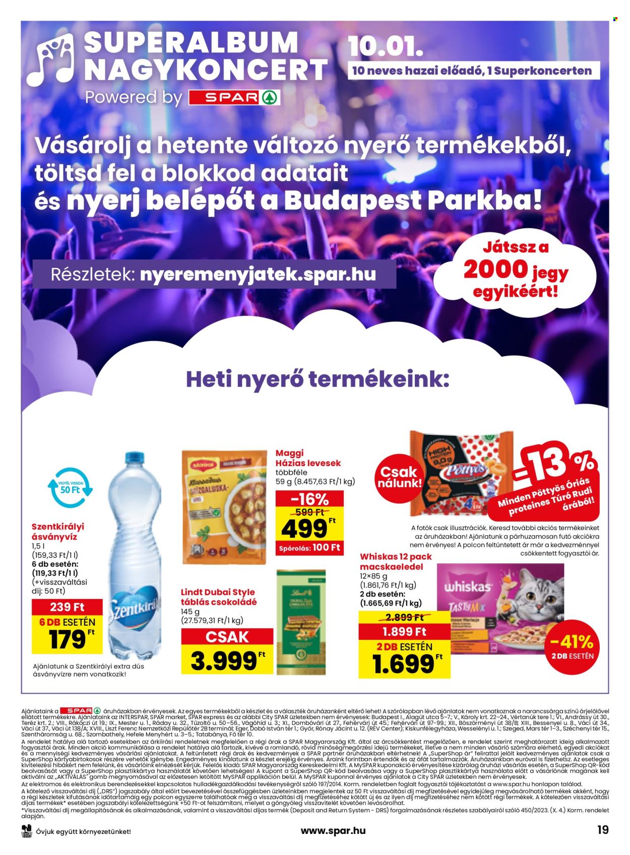 SPAR Szupermarket akciós újságok - 2025.09.18 - 2025.09.24. Oldal 19