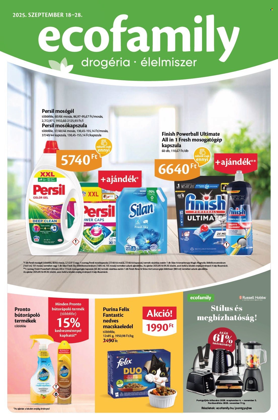 EcoFamily akciós újságok - 2025.09.18 - 2025.09.28. Oldal 1