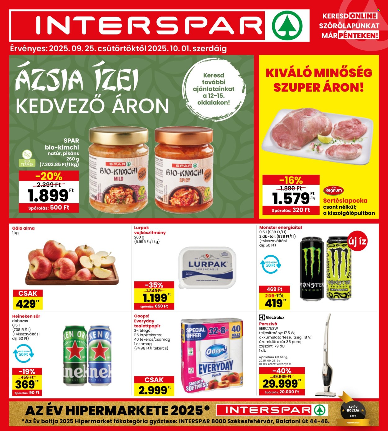 INTERSPAR akciós újságok - 2025.09.25 - 2025.10.01. Oldal 1