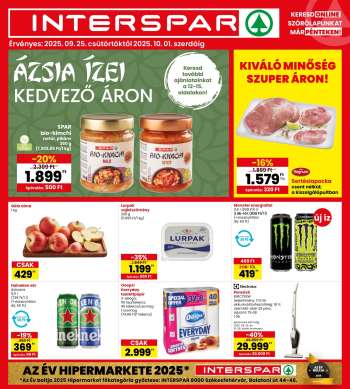 Újság INTERSPAR - 2025.09.25 - 2025.10.01.