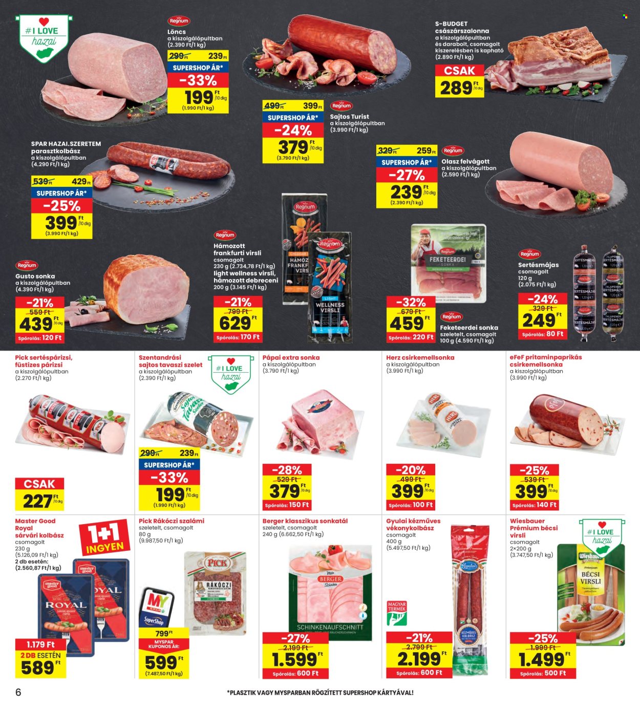 INTERSPAR akciós újságok - 2025.09.25 - 2025.10.01. Oldal 6