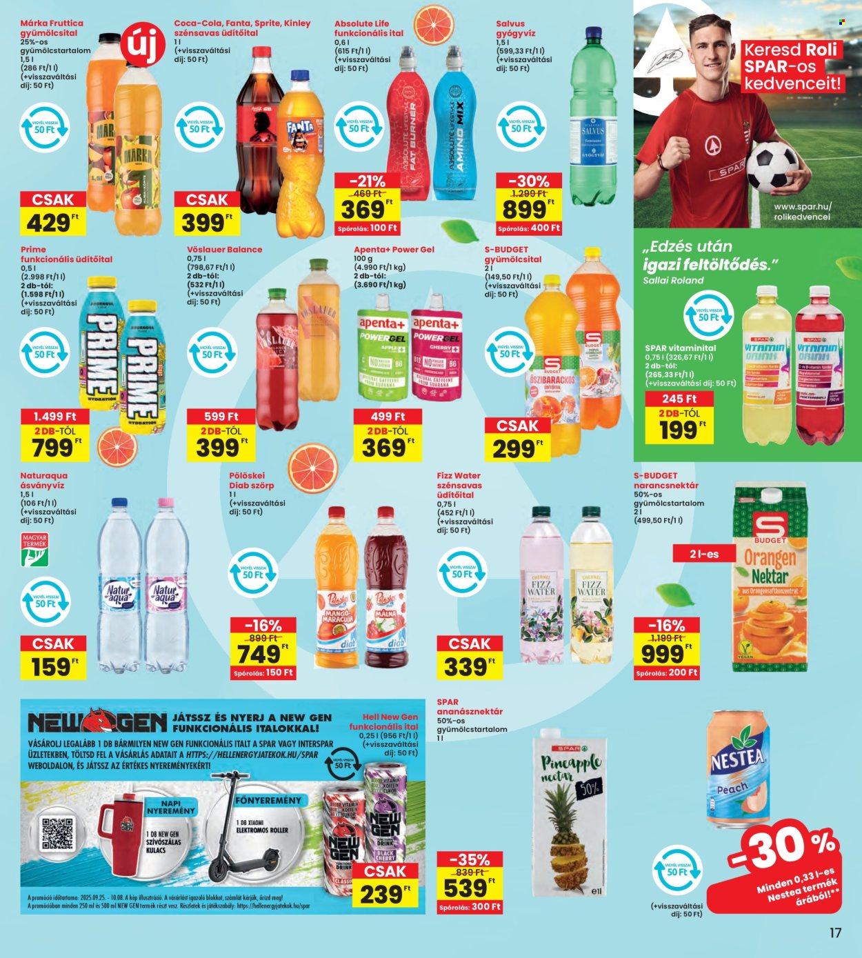 INTERSPAR akciós újságok - 2025.09.25 - 2025.10.01. Oldal 17