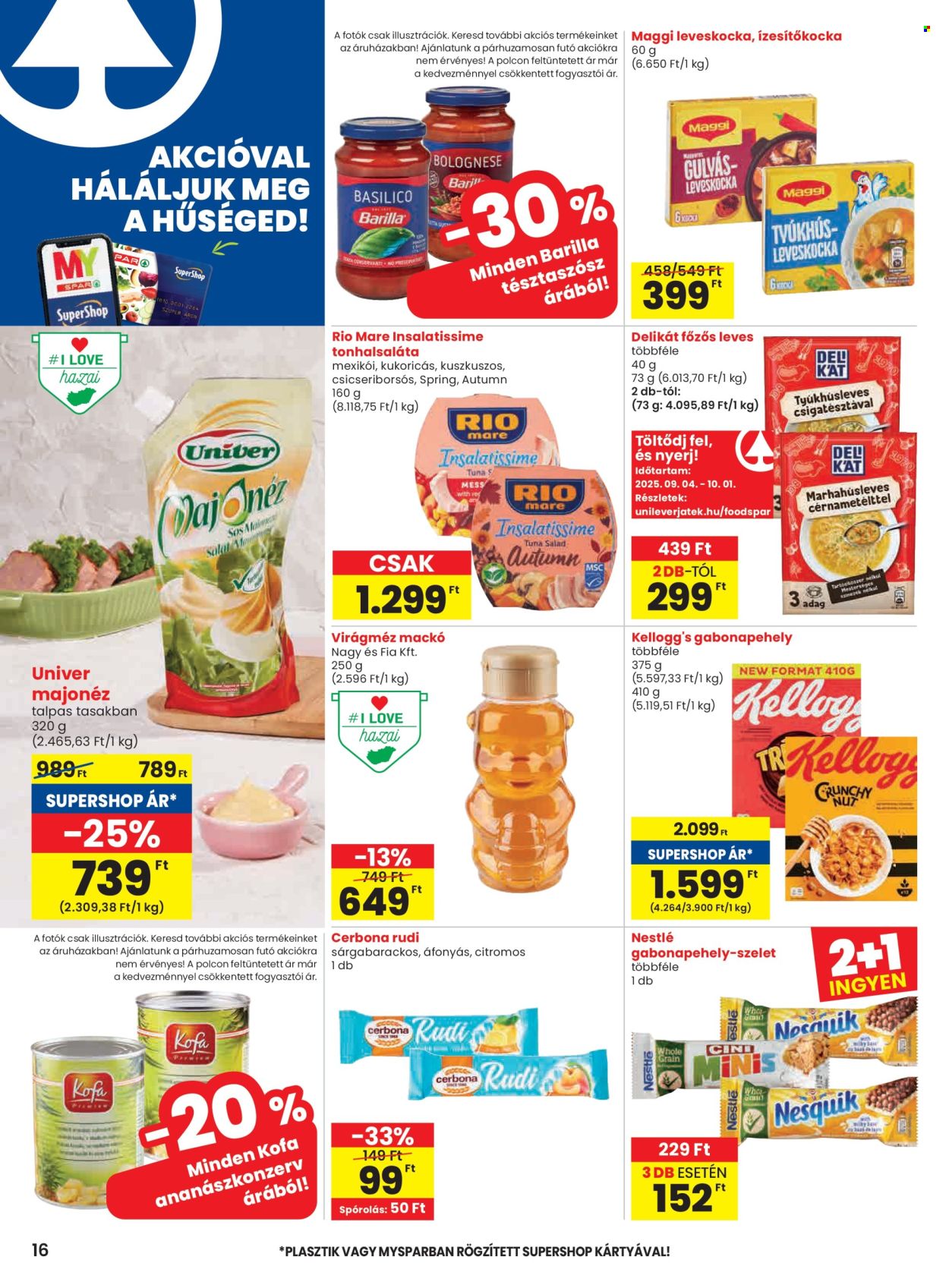 SPAR akciós újságok - 2025.09.25 - 2025.10.01. Oldal 16