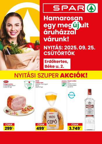 Újság SPAR Szupermarket - 2025.09.25 - 2025.10.01.
