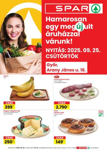 Újság SPAR Szupermarket - 2025.09.25 - 2025.10.01.