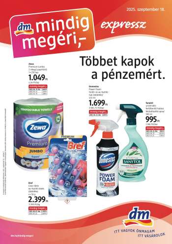 Újság dm drogerie markt - 2025.09.18 - 2025.10.01.
