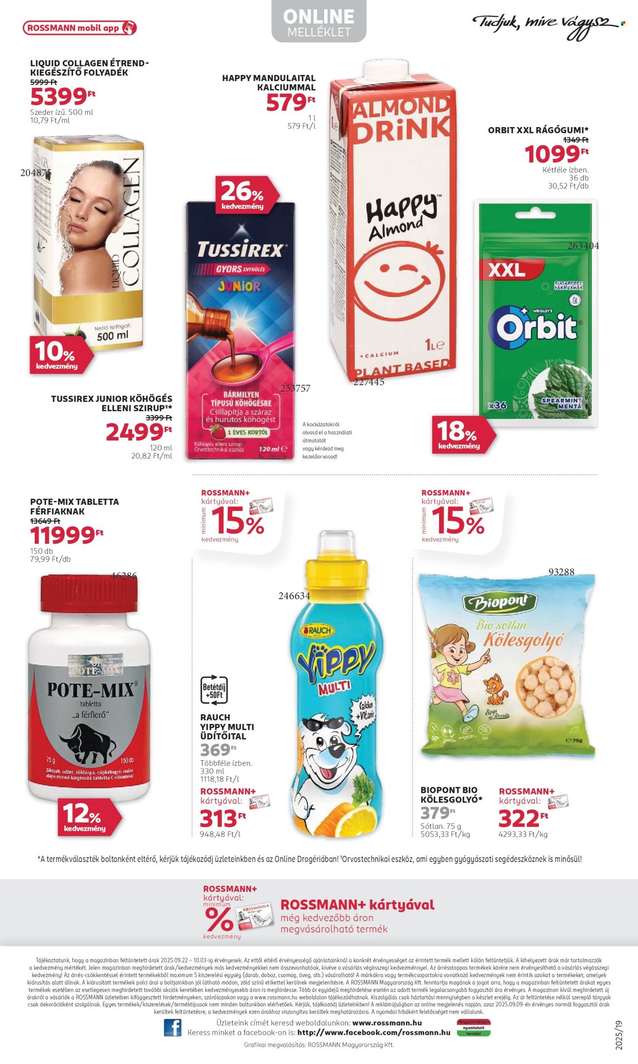 Rossmann akciós újságok - 2025.09.22 - 2025.10.03. Oldal 31