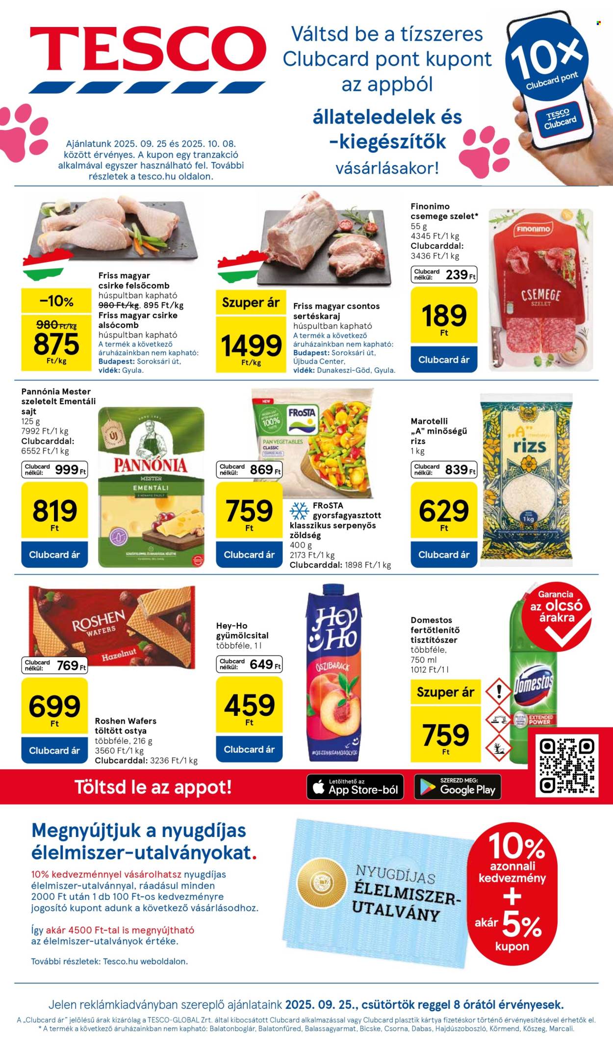TESCO akciós újságok - 2025.09.25 - 2025.10.01. Oldal 1