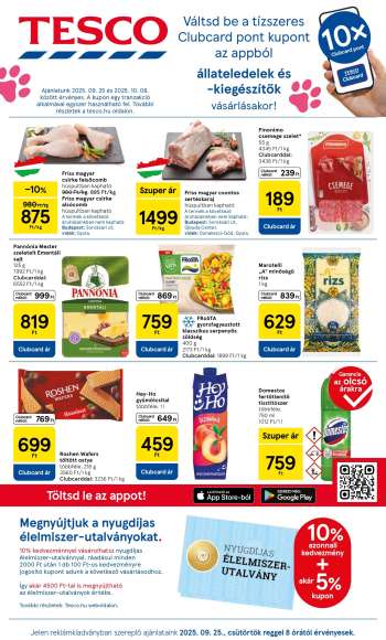 Újság TESCO - 2025.09.25 - 2025.10.01.
