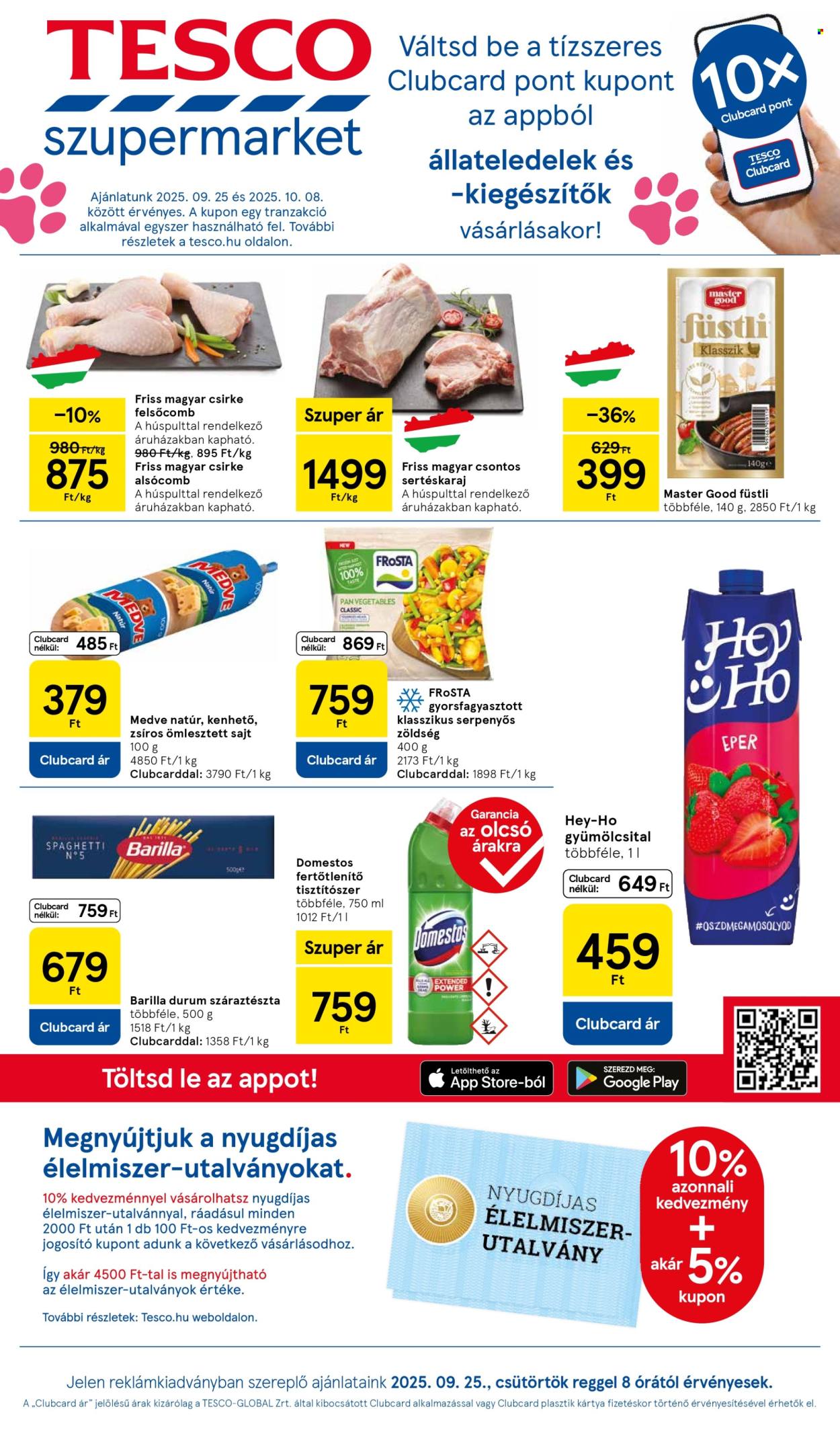 TESCO akciós újságok - 2025.09.25 - 2025.10.01. Oldal 1