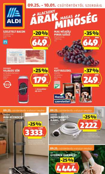 Újság Aldi - 2025.09.25 - 2025.10.01.