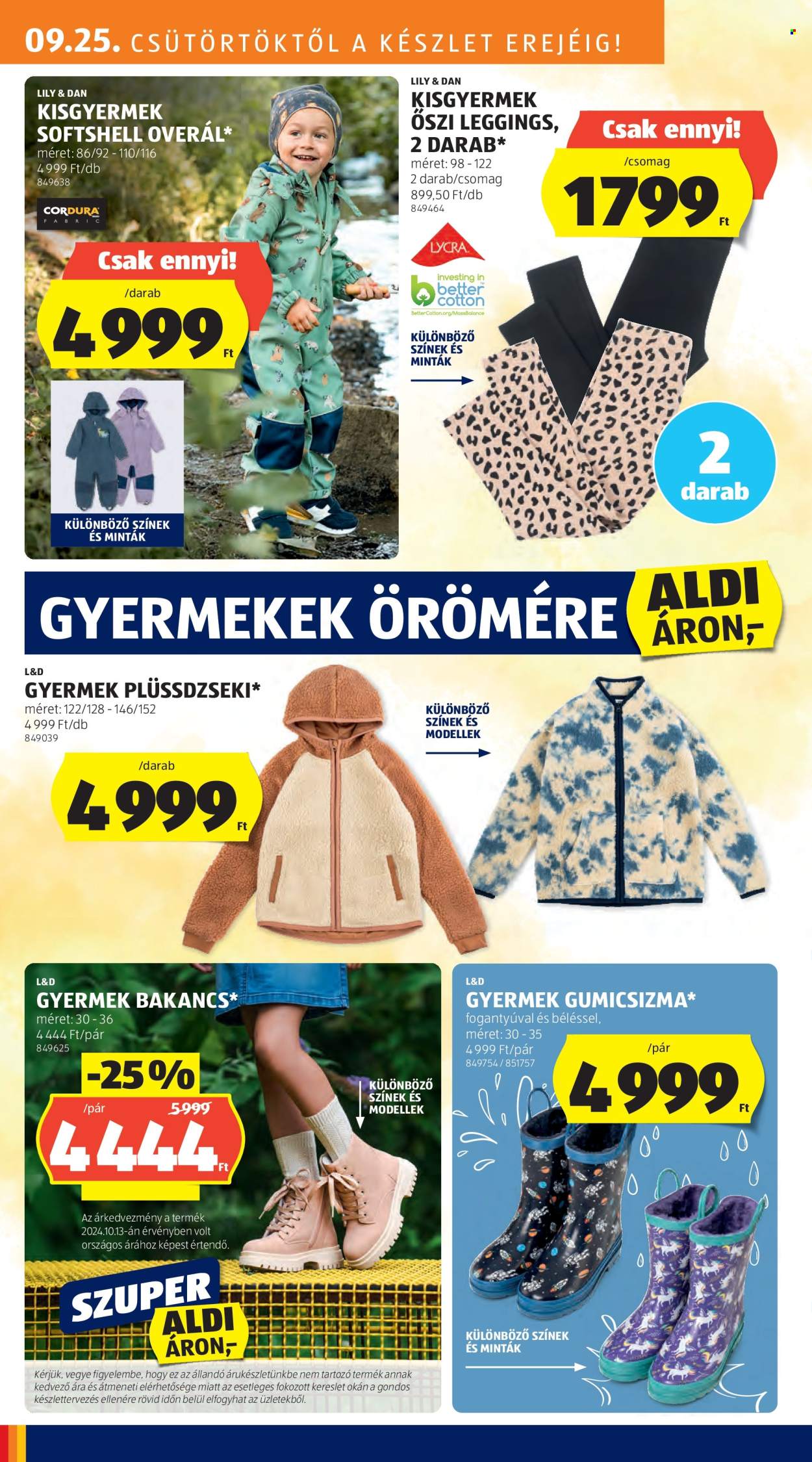 Aldi akciós újságok - 2025.09.25 - 2025.10.01. Oldal 20