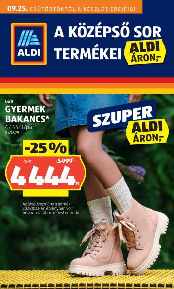 Újság Aldi - 2025.09.25 - 2025.10.01.