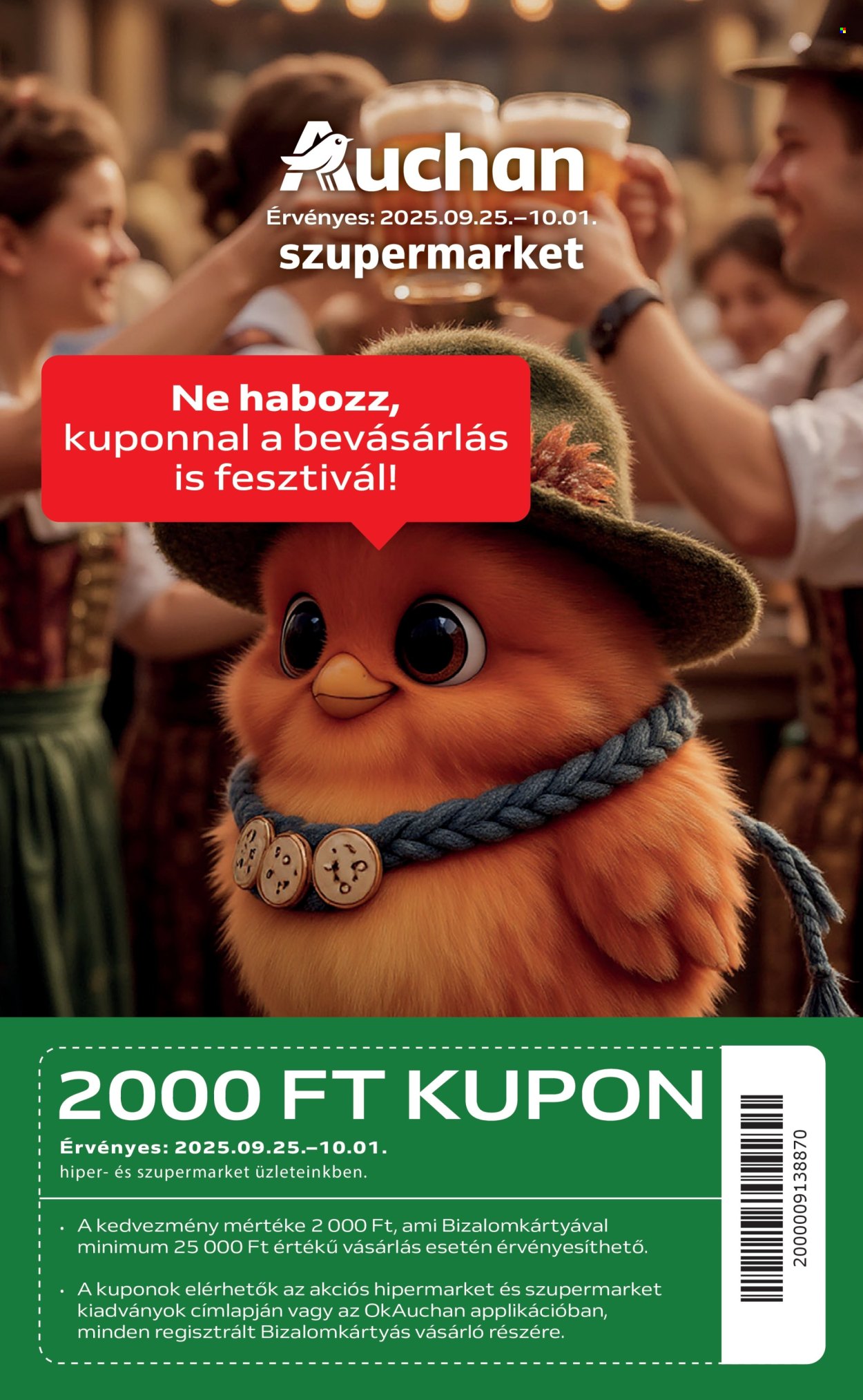 Auchan akciós újságok - 2025.09.25 - 2025.10.01. Oldal 1
