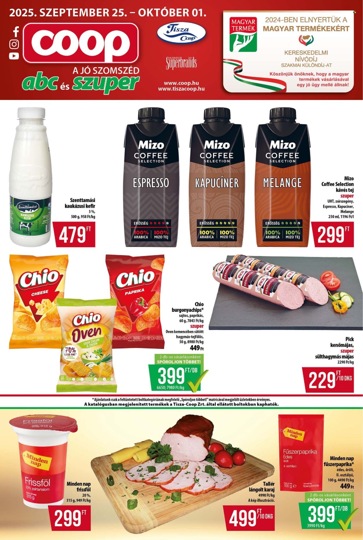 Coop akciós újságok - 2025.09.25 - 2025.10.01. Oldal 1