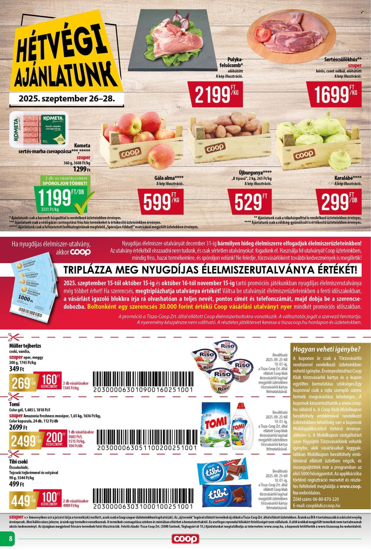 Coop akciós újságok - 2025.09.25 - 2025.10.01. Oldal 8