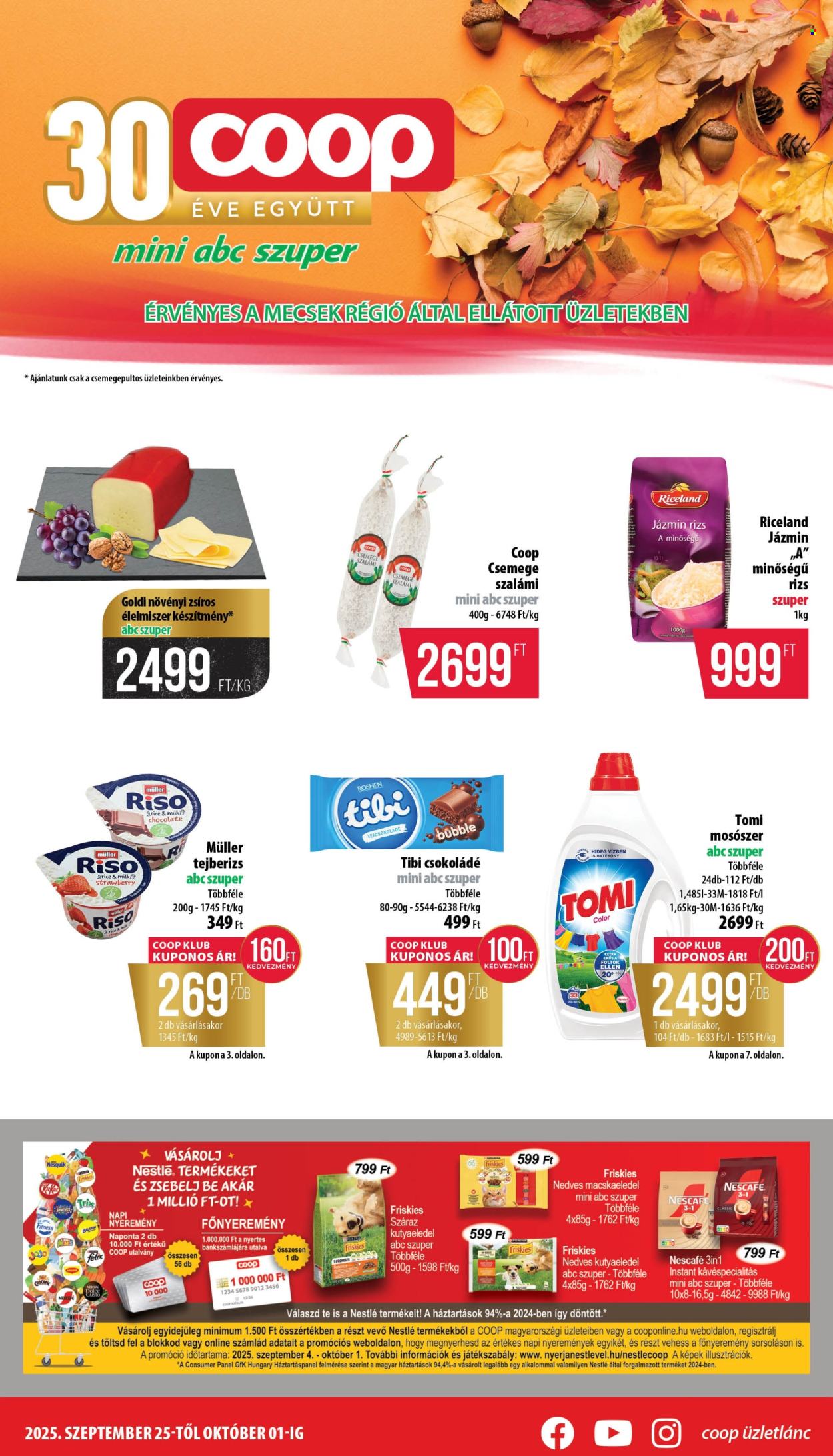Coop akciós újságok - 2025.09.25 - 2025.10.01. Oldal 1