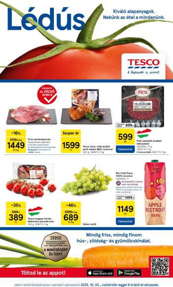 Újság TESCO - 2025.10.02 - 2025.10.08.