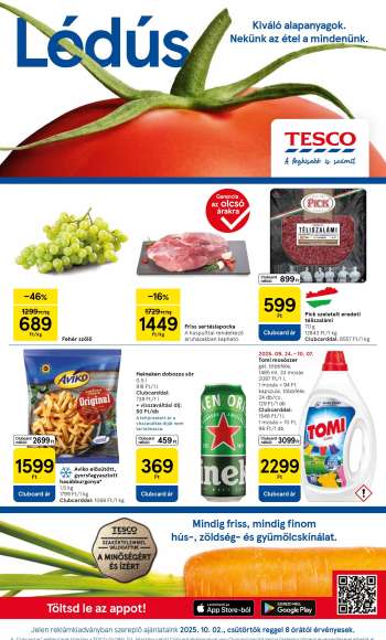 Újság TESCO - 2025.10.02 - 2025.10.08.