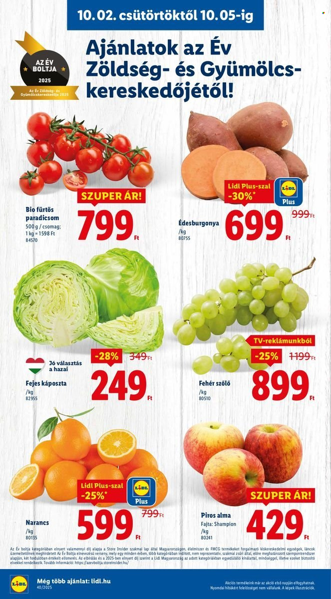 Lidl akciós újságok - 2025.10.02 - 2025.10.08. Oldal 4