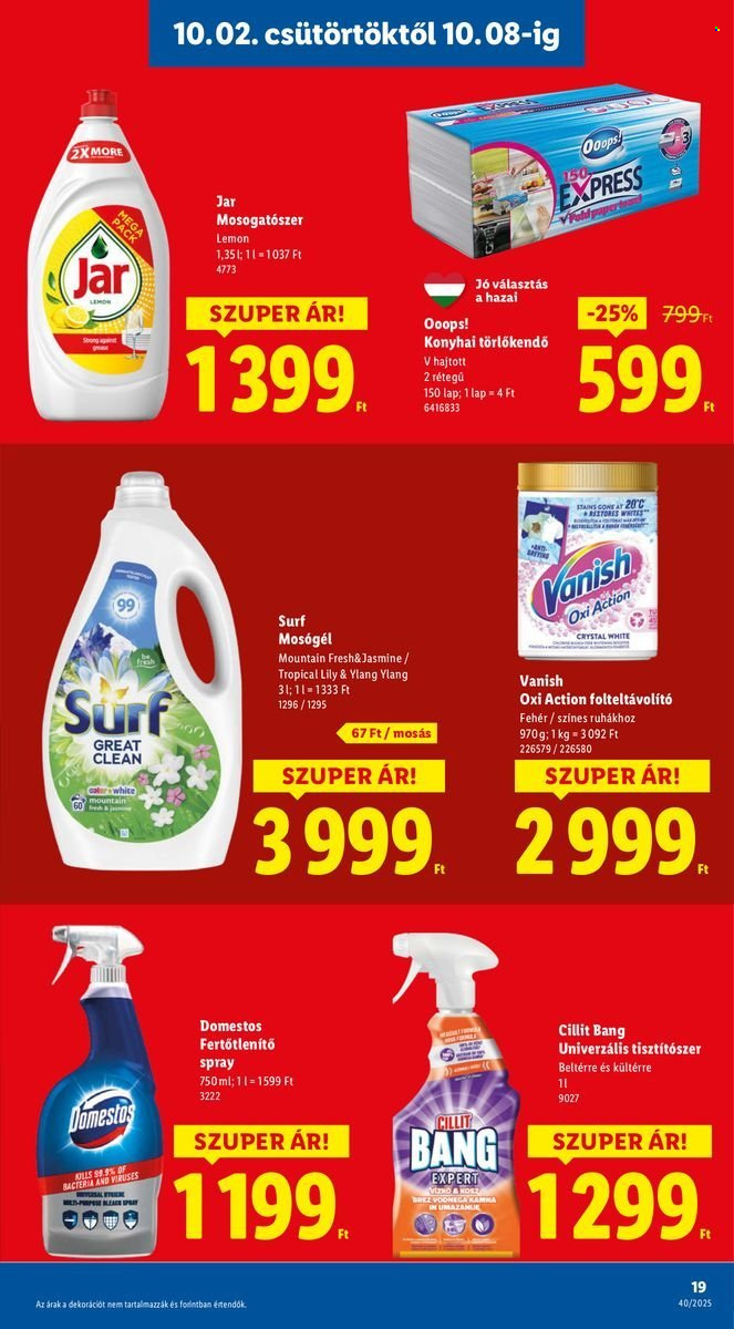 Lidl akciós újságok - 2025.10.02 - 2025.10.08. Oldal 19