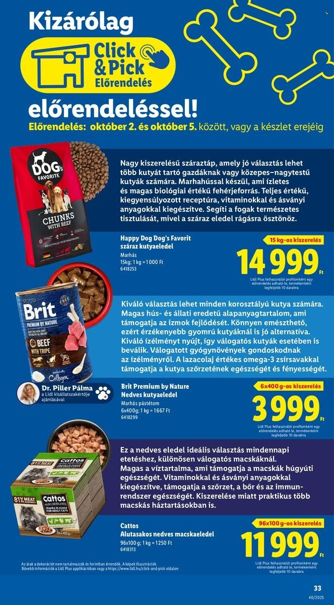Lidl akciós újságok - 2025.10.02 - 2025.10.08. Oldal 33
